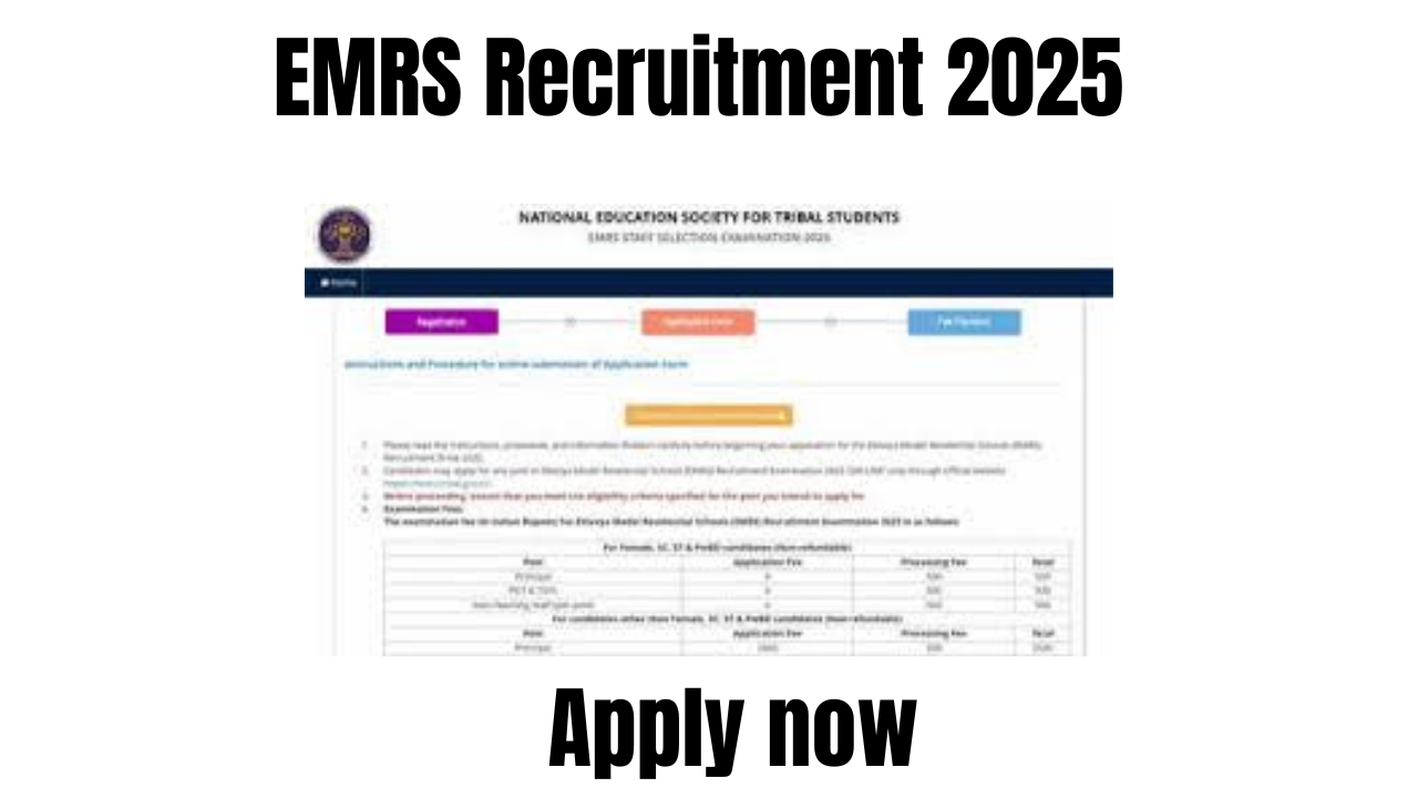 EMRS Recruitment 2025
